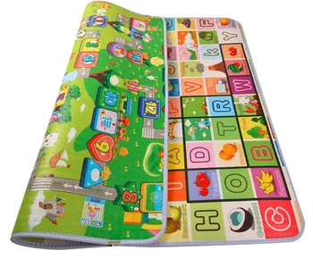 Classic Double Side Baby Play Mats Crawling Gym Pads Non-Toxic Kids Picnic Rugs Infant Game Carpets 1.8M*1.2M*0.5CM