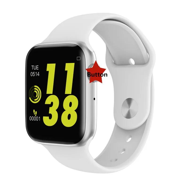white Bluetooth умные часы W34 ECG монитор сердечного ритма умные часы для мужчин для Android/ios huawei xiaomi samsung gear S3 pk GT08 - Цвет: white