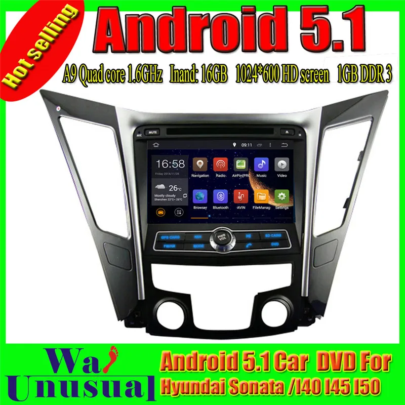

WANUSUAL 8''Octa Core 32G 4G RAM Android 6.0 GPS Navigation for Hyundai Sonata I40 I45 I50 YF 2011 2012 2013 2014 2015 2016 2017