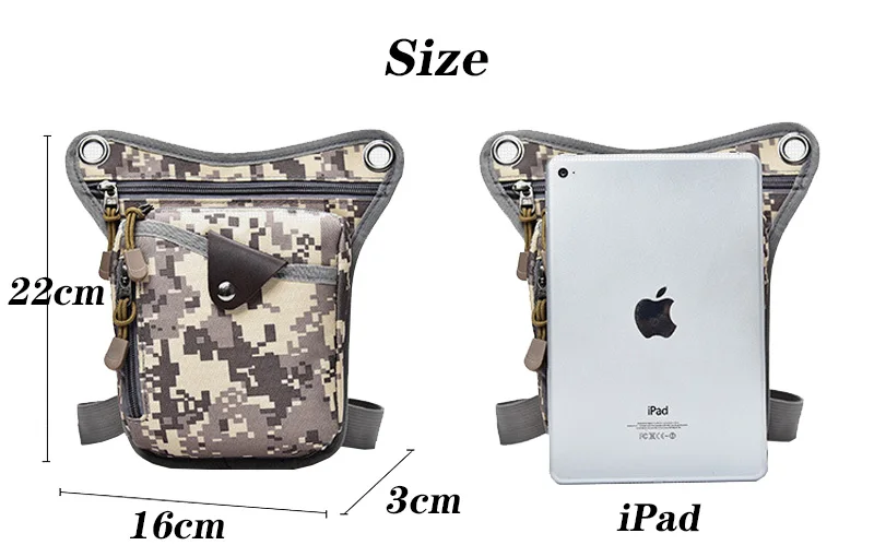 Fashion Nylon Men Legsbag New Unisex TacticalLeg Fanny Pack Casual Boys Waist Bags Multi-function Crossbody Shoulder Bags Male
