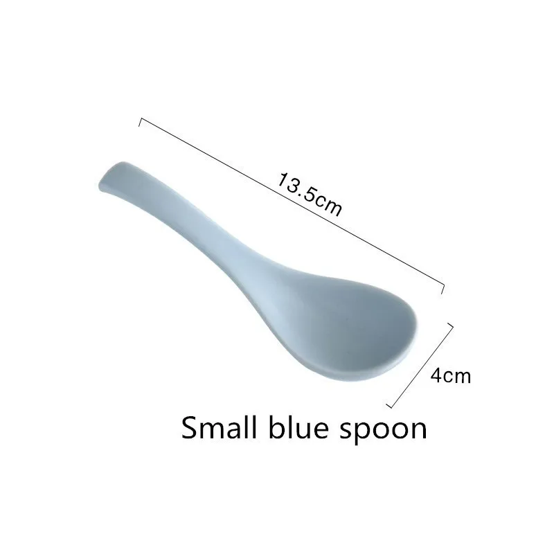 Smallbluespoon Однотонные миски в скандинавском стиле, наборы керамических тарелок и тарелок, обеденные тарелки белого и синего цвета, поднос для еды, домашний подарок AKUHOME - Цвет: Smallbluespoon