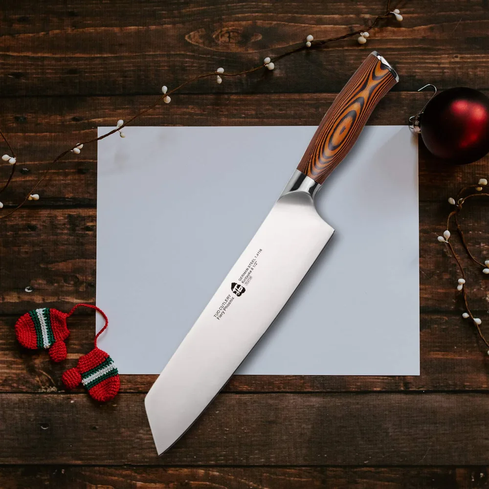 TUO столовые приборы Kiritsuke нож немецкий HC кухонный из нержавеющей стали для овощей