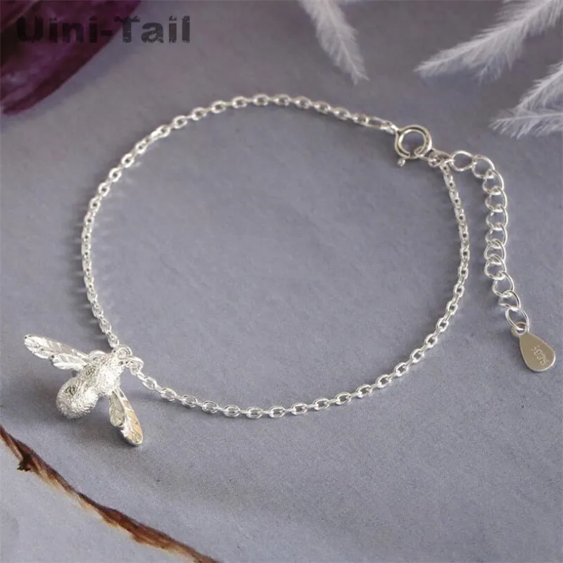 silver Uini-Tail Горячая новинка 925 Стерлинговое Серебро темперамент Милая Пчелка женские модели браслетов модный поток высокого качества GN918 - Окраска металла: silver