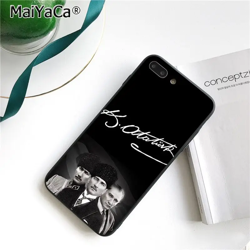 Чехол для телефона MaiYaCa Turkey Mustafa kemale Ataturk для iphone 11 Pro 11Pro MAX 6S 6plus 7 7plus 8 8Plus X Xs MAX 5 5S XR 10