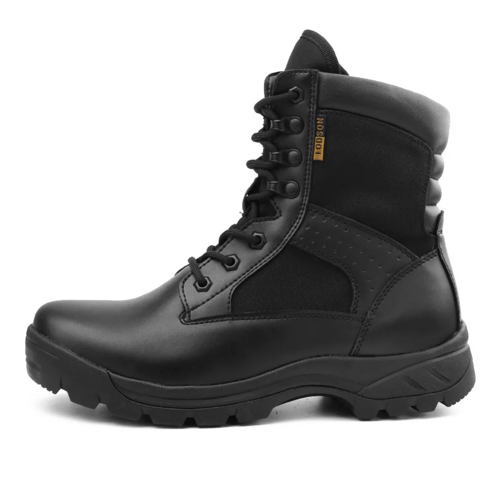 New Outdoor Men's Breathable Military Tactical Boots Men Fashion Army Combat Shoes Black Leather Snow IDS672 | Обувь