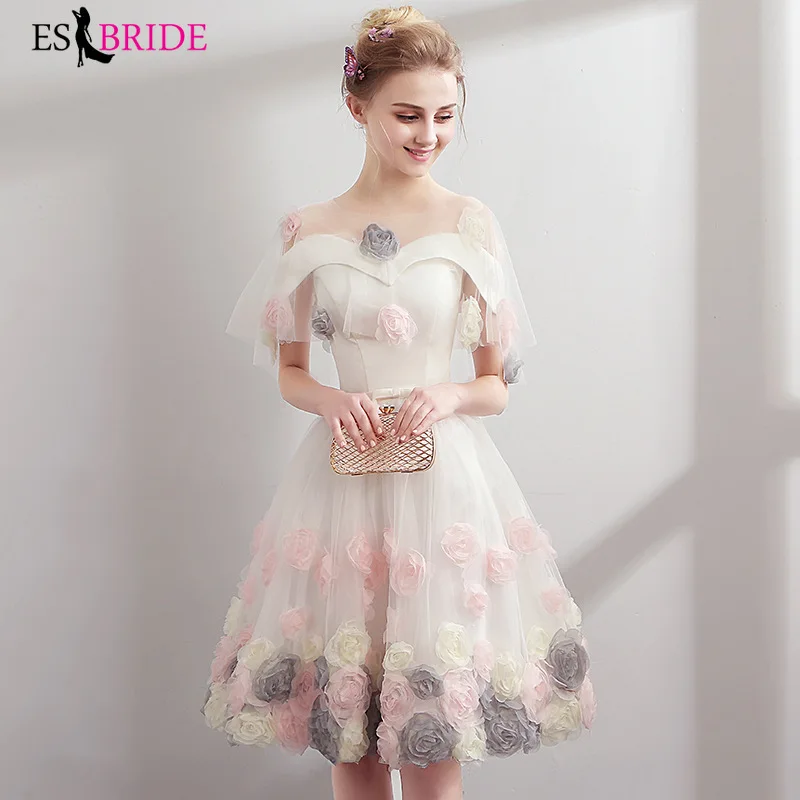 Белые Простые Платья Vestidos De Fiesta De Noche, тюлевые вечерние платья с вырезом лодочкой, Кружевная аппликация вечернее платье, длинное платье ES1941