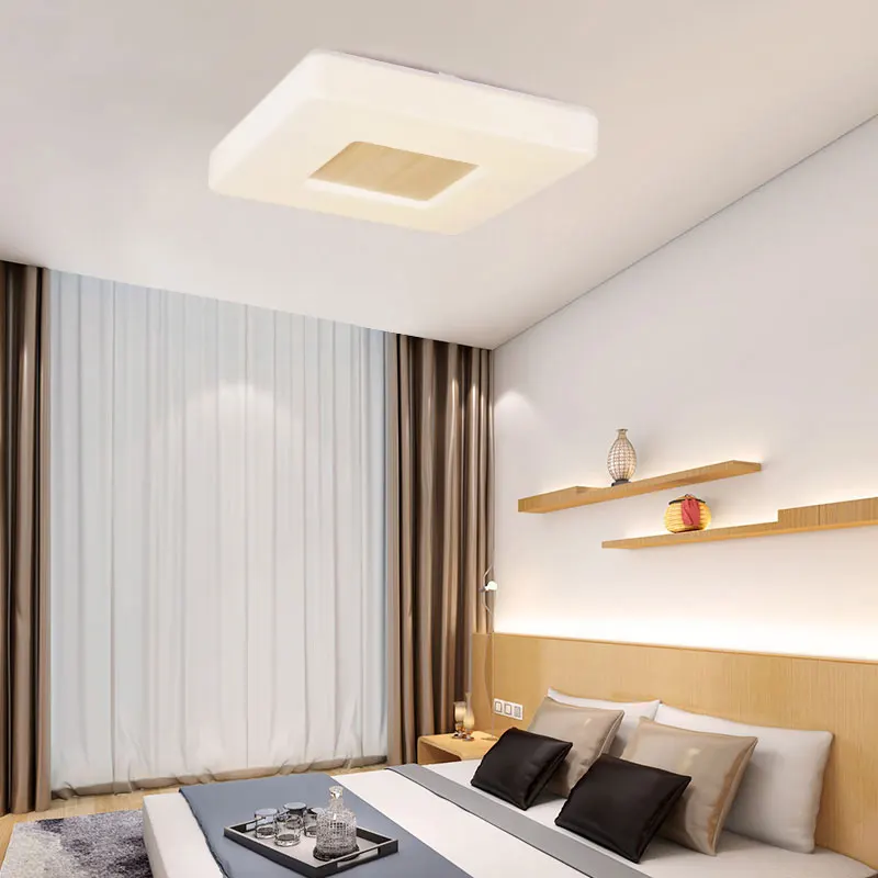 Ультратонкий Светодиодный потолочный светильник для спальни простой теплый