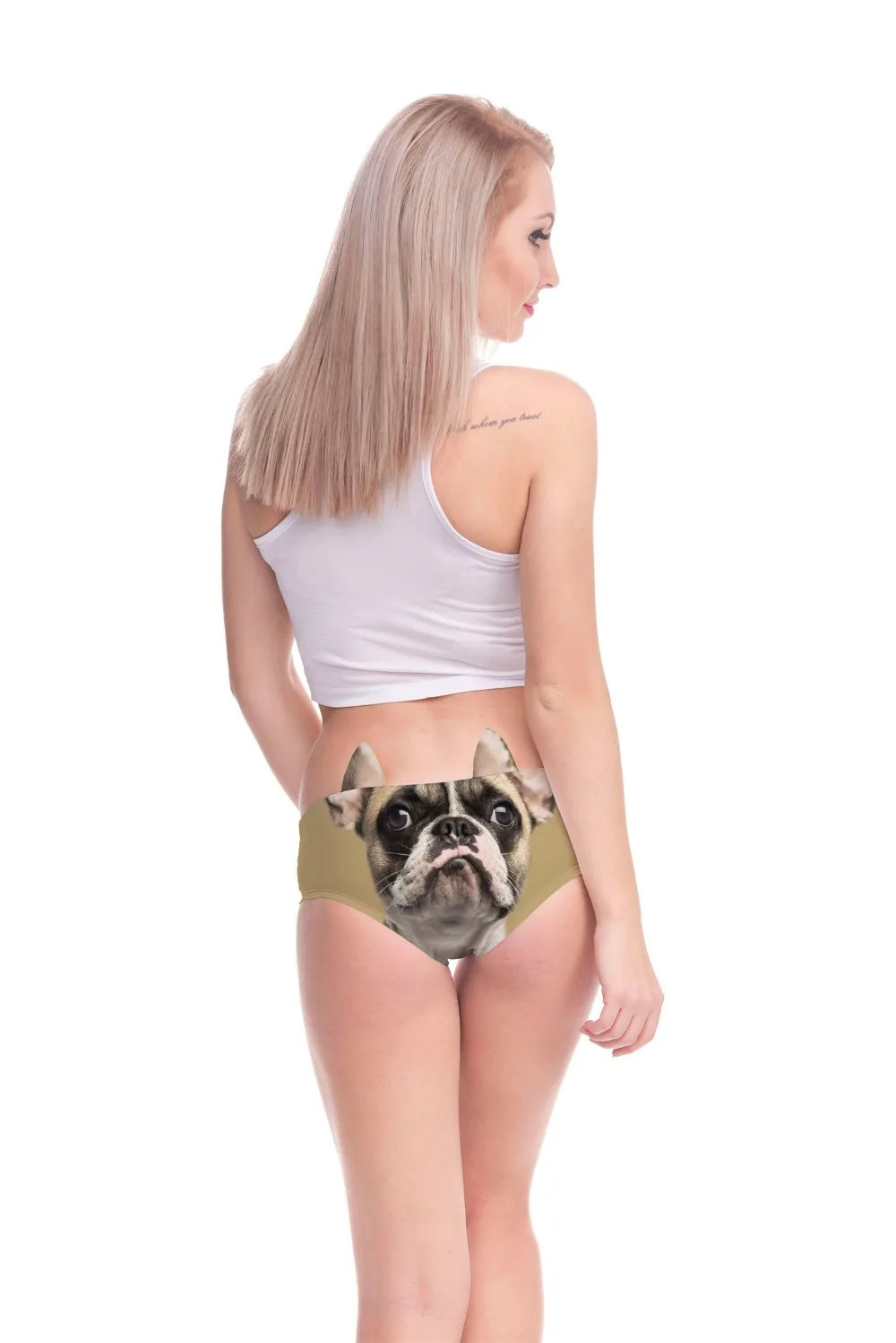 Новое поступление, модное сексуальное нижнее белье с 3D принтом, Kawaii, трусики с кошачьими ушками, с быком, собакой, гепардом, лисой, дикими животными, женские трусы