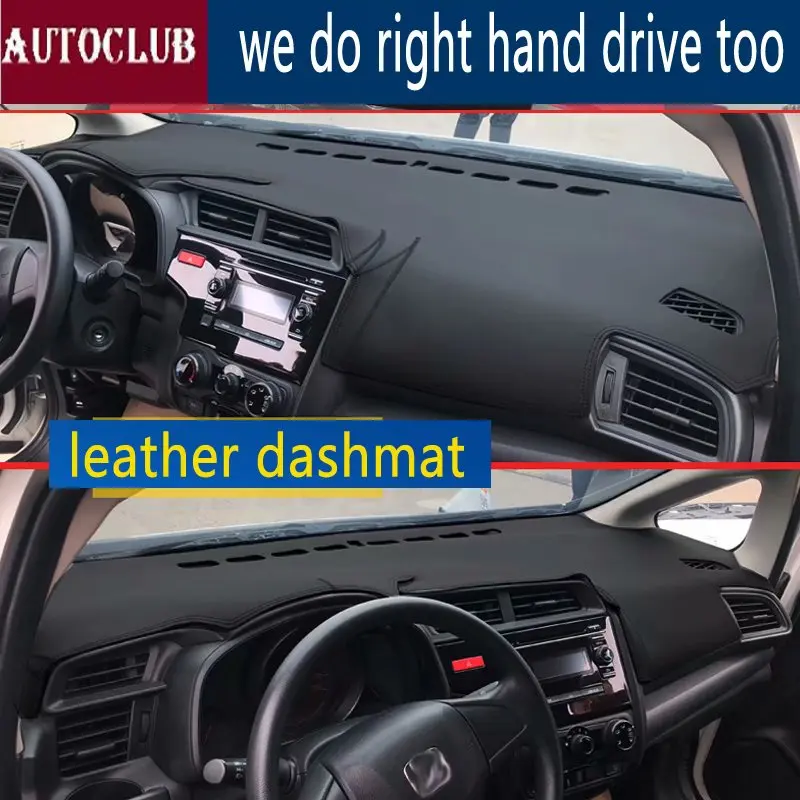 Для Honda Fit Jazz 2014-2020 GK5 GK Кожаный коврик для приборной панели, коврик для приборной панели, солнцезащитный козырек, ковер 2015 2016 2017 2018 (art.: 3920d36d652f3) - 3920d36d652f3