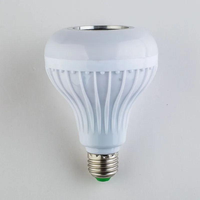 Miindzo new E27 Wireless Bluetooth Speaker 12W RGB Bulb LED Lamp 110V 220V Smart Led Light Music Player Audio Remote Control | Электроника