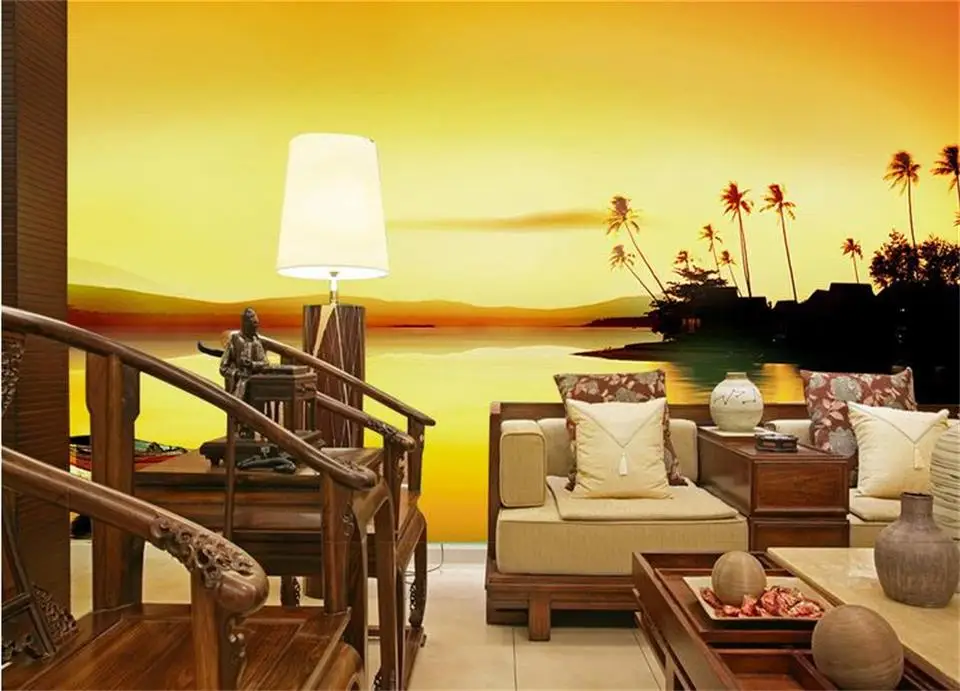 3d wallpaper custom photo non-woven mural beautiful sunset wall murals for room decoration painting | Обустройство дома