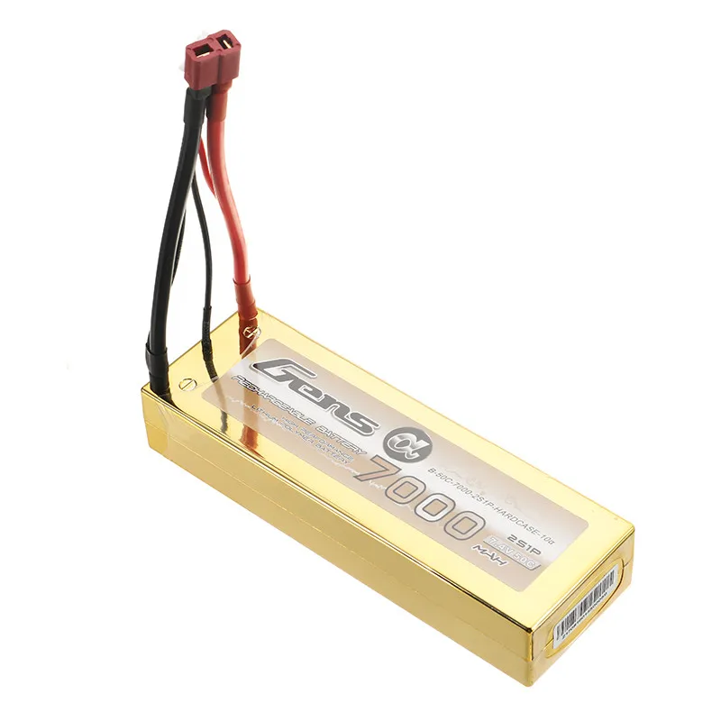 Высококачественная перезаряжаемая Lipo батарея Gens Ace 7 4 В 7000 мА/ч 50C 2S мм разъем типа
