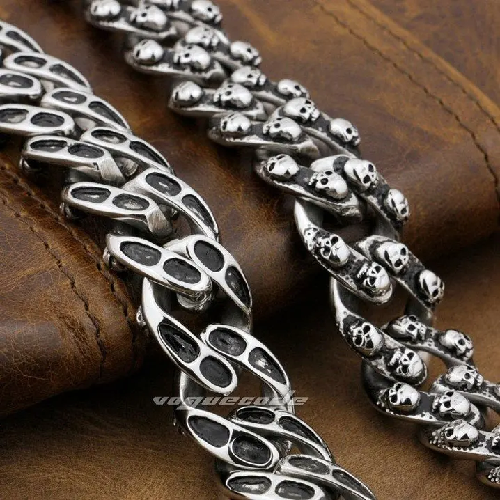 Огромная Тяжелая блестящая модная застежка из нержавеющей стали 316L крутая