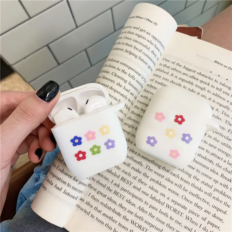 Футляр для AirPods наушников чехол Cute Беспроводной Bluetooth наушники крышка для Airpods AirPods мультфильм защитить крышка прозрачная