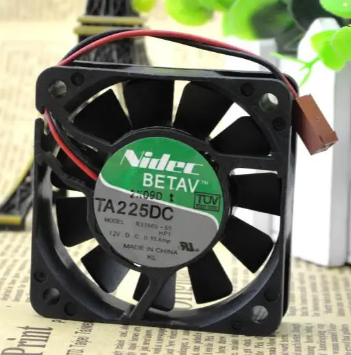 Оригинальный вентилятор Nidec 6 см 60*60*15 12 В 0,16 а R33965-55 2 wire с двумя шариками 6 см