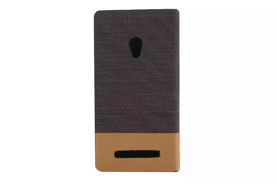 Для Asus Zenfone 5 Крышка Холст PU Стенд Флип Кожаный Бумажник Case + Карты Держатель A501CG