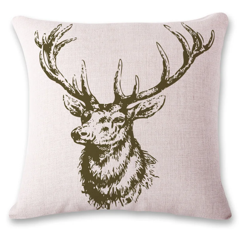 Прямая поставка на заказ лося новая 20 видов стилей льняная наволочка для подушки