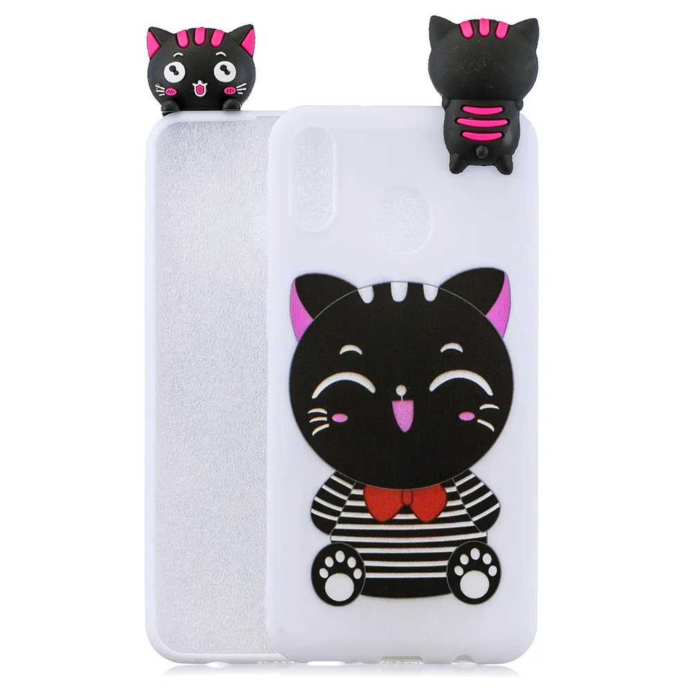 3D Cute Cartoon Soft Silicone Case for Samsung Galaxy M10 Unicorn Shockpoof Protective Phone Cover M20 Fundas |