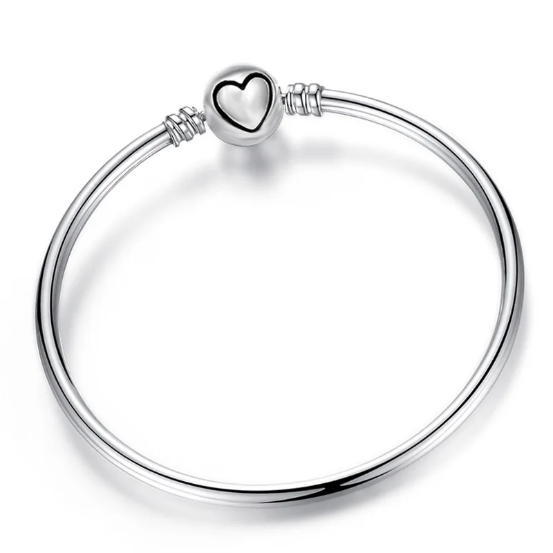 04BL Базовая цепочка в виде змеи, pulsera, mary poppins, подходит для оригинала pandora, очаровательный браслет, бисер, сделай сам, браслет для женщин, модное ювелирное изделие, berloque - Окраска металла: 04BL