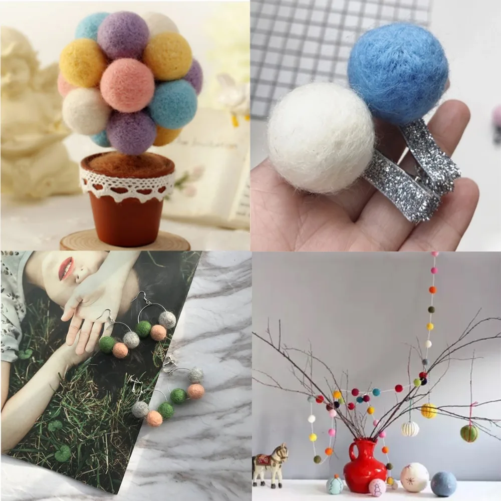 Красочные помпоны для кукол своими руками материал одежды ручной работы 15/20 мм