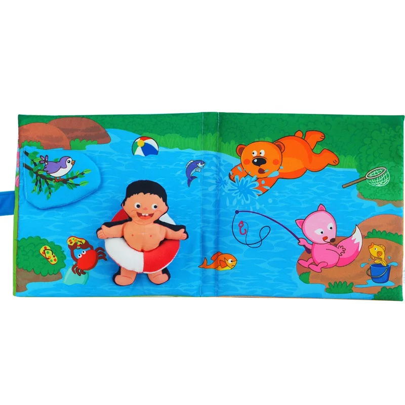 Детская развивающая игрушка вспененная Мягкая тканевая книга хорошая