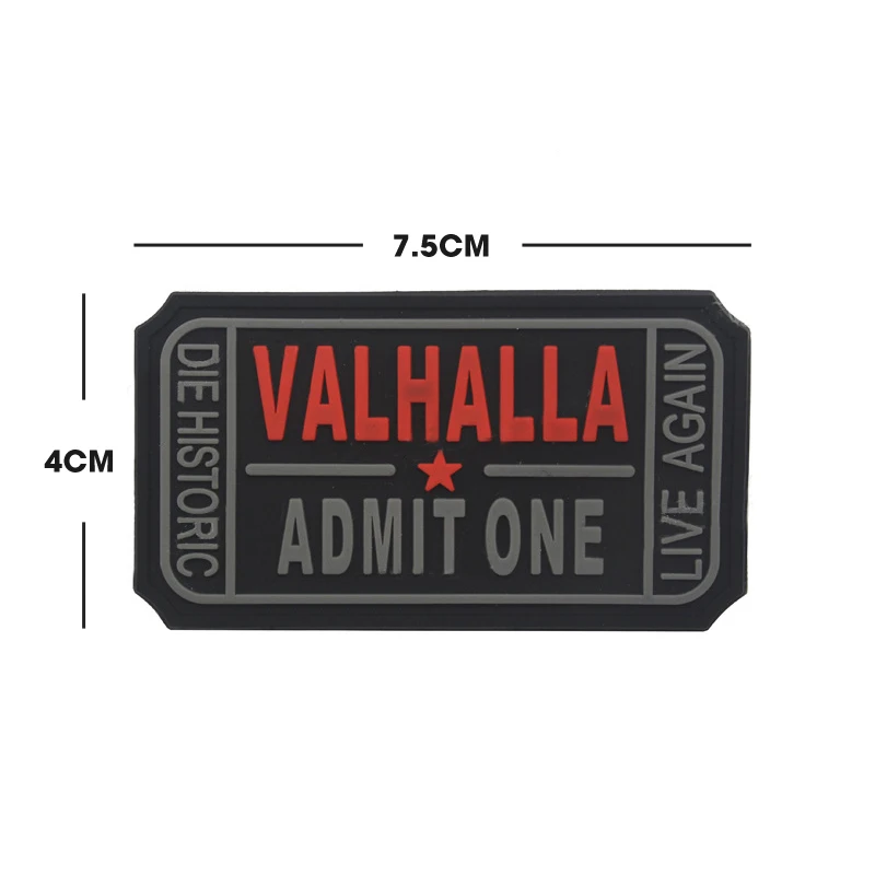 Вышитая нашивка из ПВХ VALHALLA advest патчи с нравственным черепом Mad Skull Max тактическая