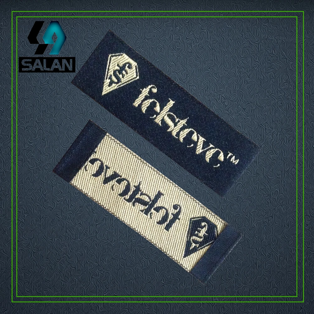 Индивидуальные тканевые основные этикетки OEM экологически чистые моющиеся