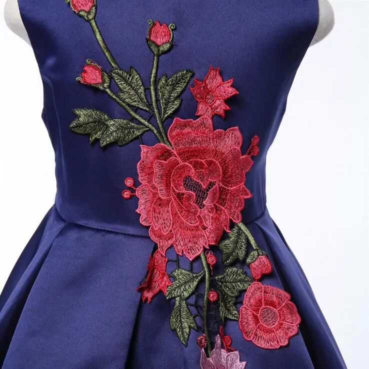 2018 детское платье с цветочной вышивкой винтажное белое вечернее пайетками для