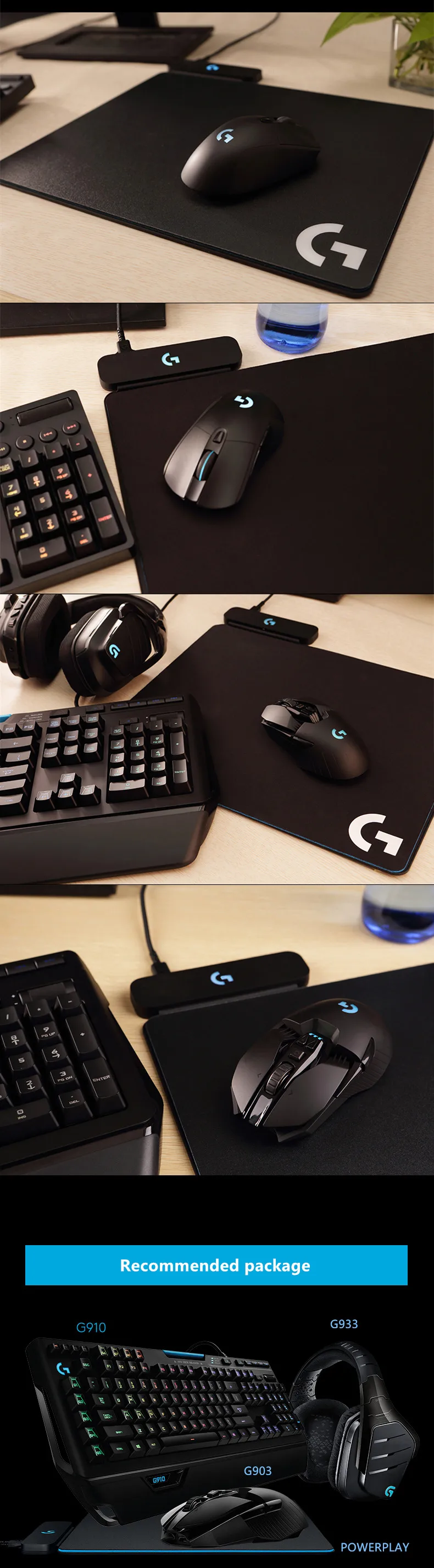 Беспроводная зарядная система logitech POWERPLAY беспроводной зарядный коврик для мыши поддержка G903 G703 Зарядка для мыши