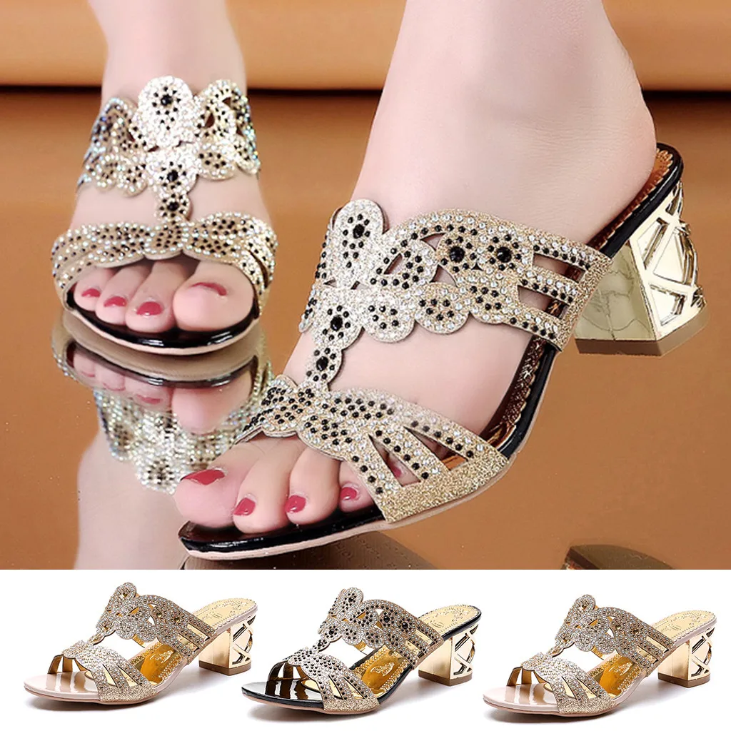 SAGACE/женские сандалии в богемном стиле обувь римском с толстым кристаллом женская