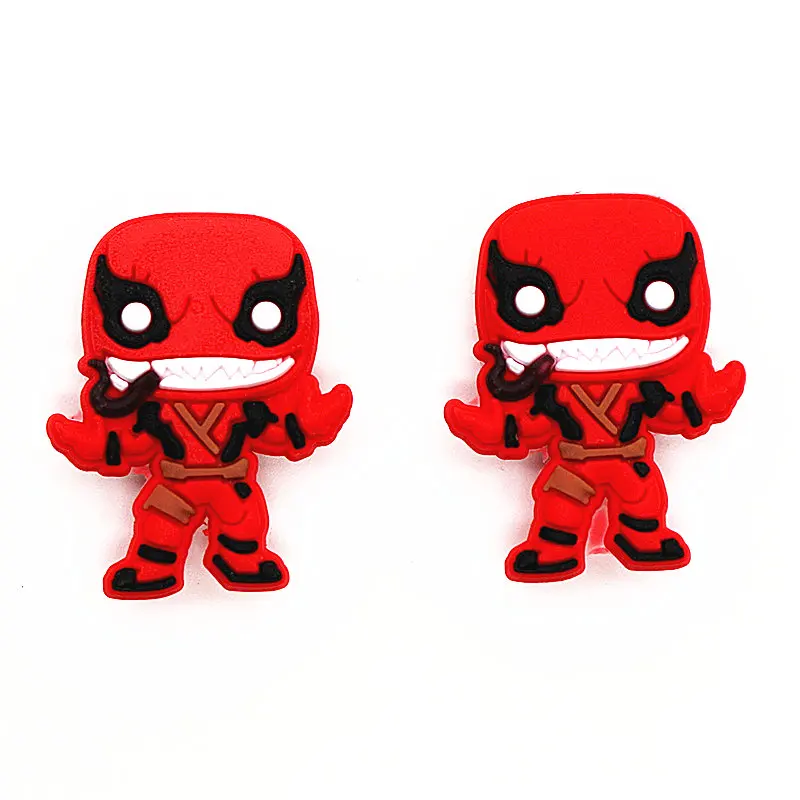 Venom 2 pcs Распродажа, 1 шт., украшения для обуви в стиле Джокера, Deadpool, аксессуары для обуви, украшение для обуви в виде яда для croc jibz, Детские вечерние подарки на Рождество, DONG-3DP - Цвет: Venom 2 pcs