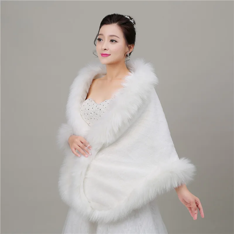 Forevergracedress скромное осенне-зимнее свадебное болеро с искусственным мехом пальто
