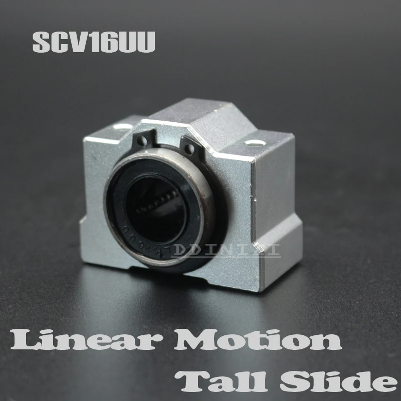Линейный подшипниковый втулка SC16VUU SC16V SCV16UU SCV16 16 мм короткий скользящий блок LM16UU 1
