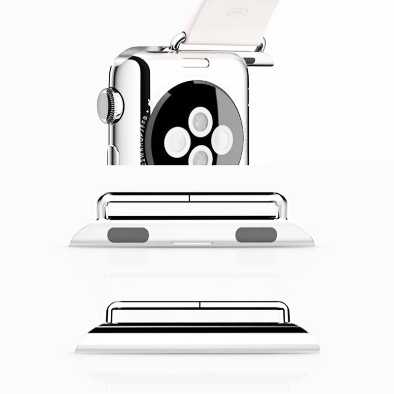 Соединитель для часов apple watch ремешок 44 мм 40 42 38 металлический адаптер из