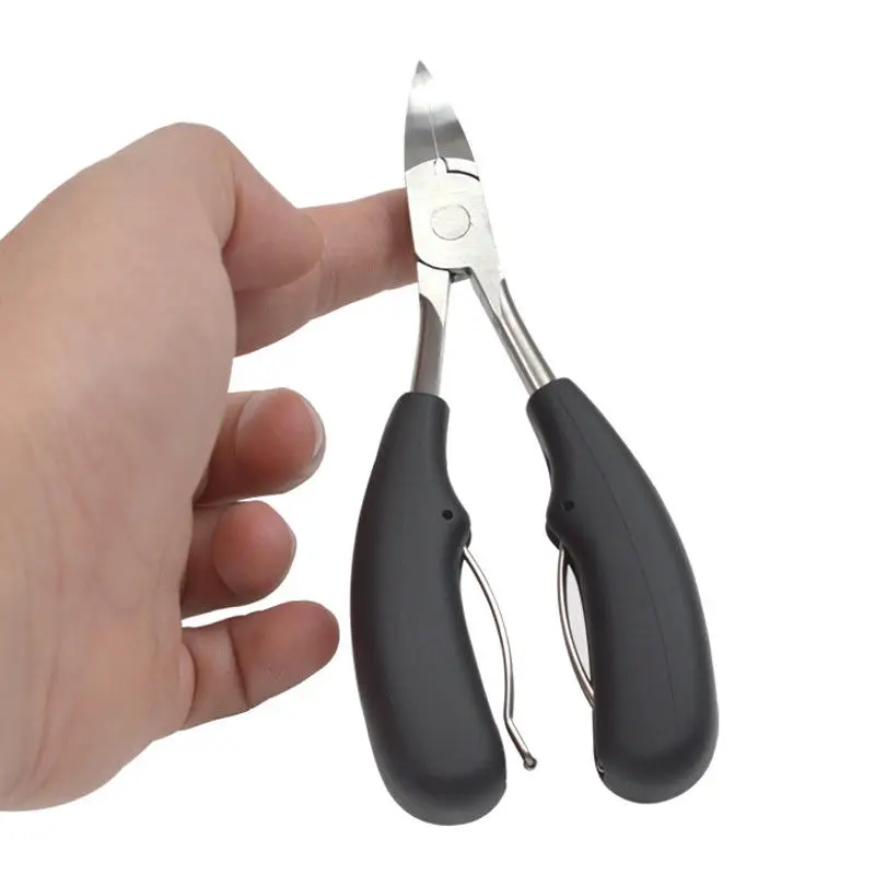 black Pro Chiropody ножницы для ногтей кусачки для кутикулы Обрезной нож педикюр для густых ногтей Триммер плоскогубцы Маникюрный Инструмент - Цвет: black