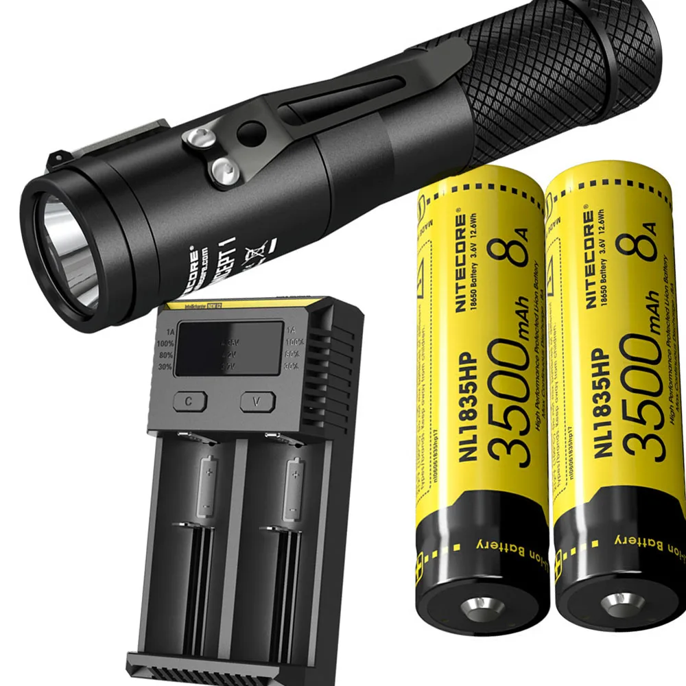 NITECORE C1 Concept 1 Новый тактический светильник для вспышки CREE XHP35 HD E2 светодиодный Макс