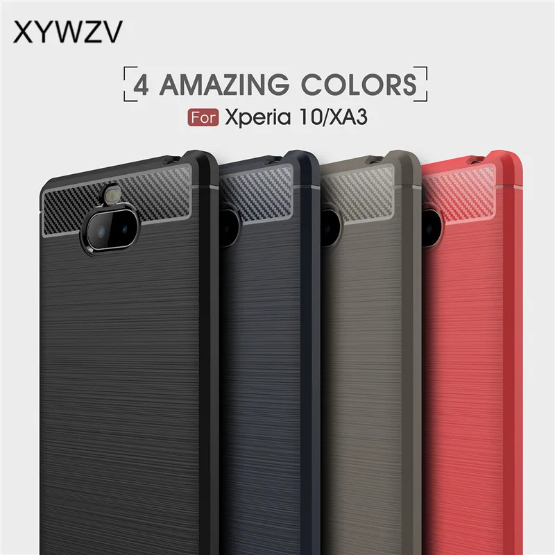 For Sony Xperia 10 Case Luxury Armor Rubber Soft Silicone Phone Cover 10/XA3 Fundas |
