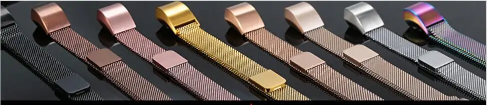Для Fitbit Alta HR и Alta полосы Joyozy Сменная сетка петли из нержавеющей стали металлические полосы серебро розовое золото черный радуга