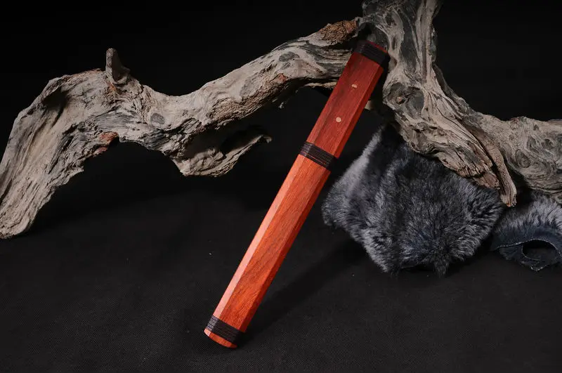 Китайский меч прямой династии Тан дамасский свернутый стальной японского