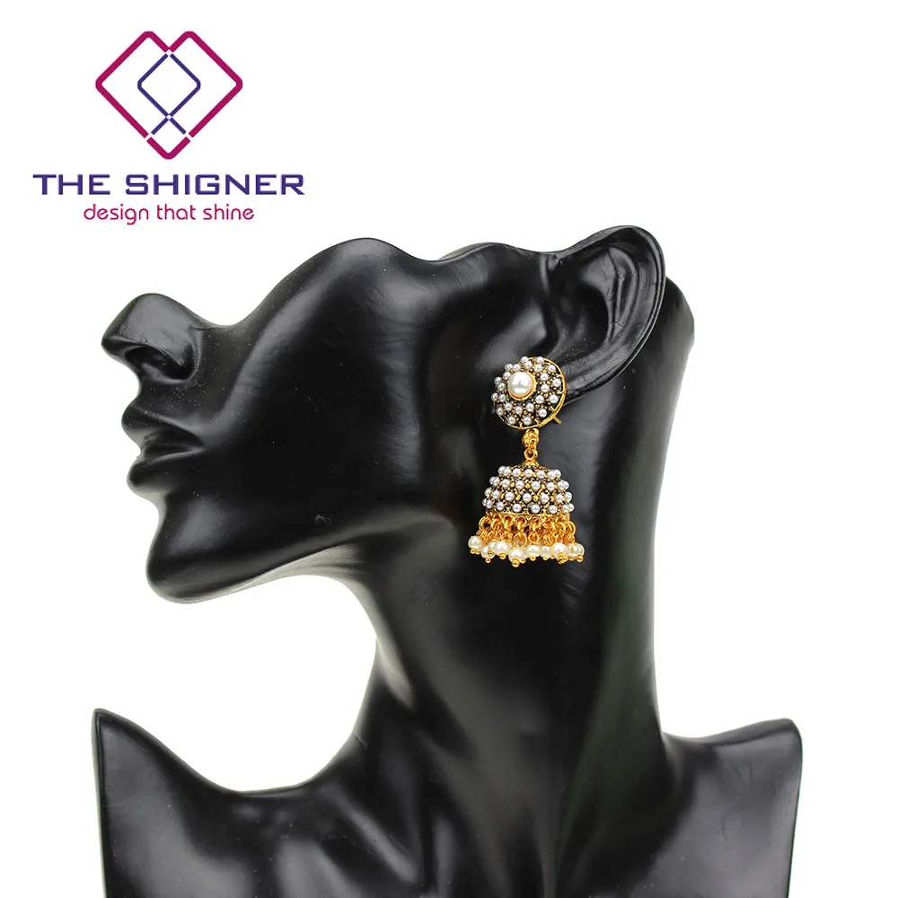 Модные Индийские Ювелирные украшения Bombay стильная праздничная одежда золотого