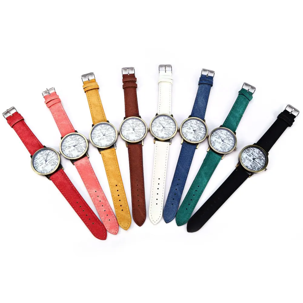 Мужчины женщины кварцевые часы жан ткань холст|fabric|watch display cases menwatch screwdriver |