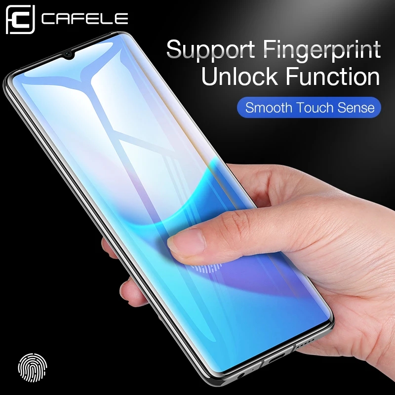 Cafele изогнутое полное покрытие Защита экрана для Huawei P30 pro 9D HD прозрачное