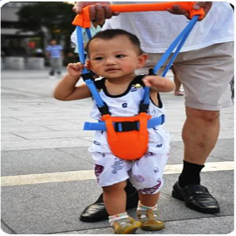 High Quality Orange Baby Walker Moon Walk Babi Walking Harness Toddler Walking Assistant Kid Keeper