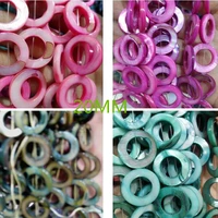fashion natural mop shell beads diy round donut loose beads 20mm sb1087