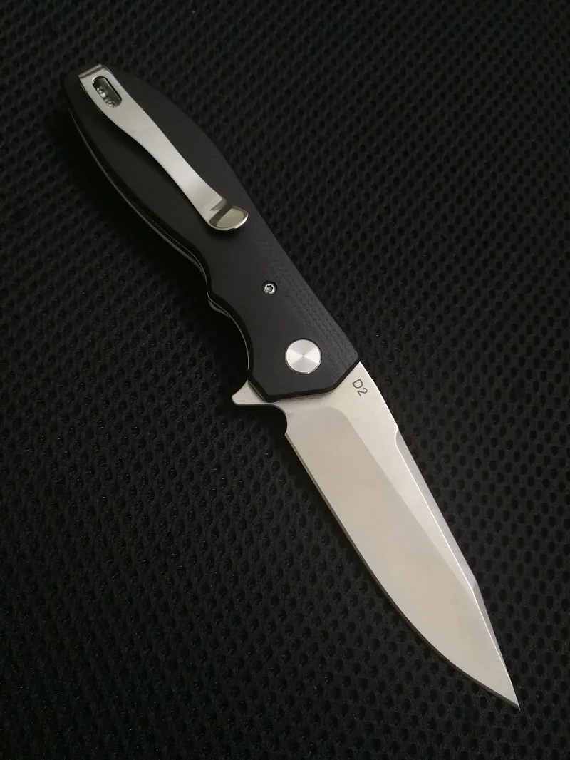 Фирма jonnyjamic, дизайн, военная модель, 5 складных ножей, черный, G10, ручка D2, стальное лезвие, тактические инструменты для выживания, кемпинга, нож s