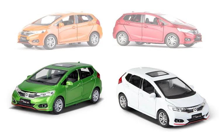 Коллекционные и игрушечные автомобили Honda FIT модель автомобиля со звуком