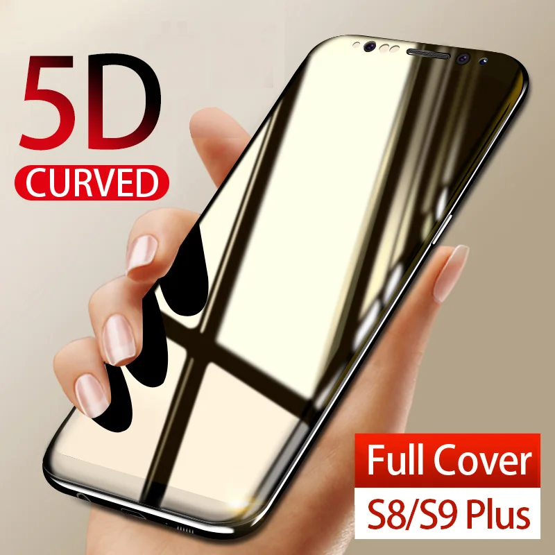 Защитное стекло для Samsung Galaxy S9 S9Plus S8 S8Plus Note 8 9 закаленное защитное 5D с изогнутыми