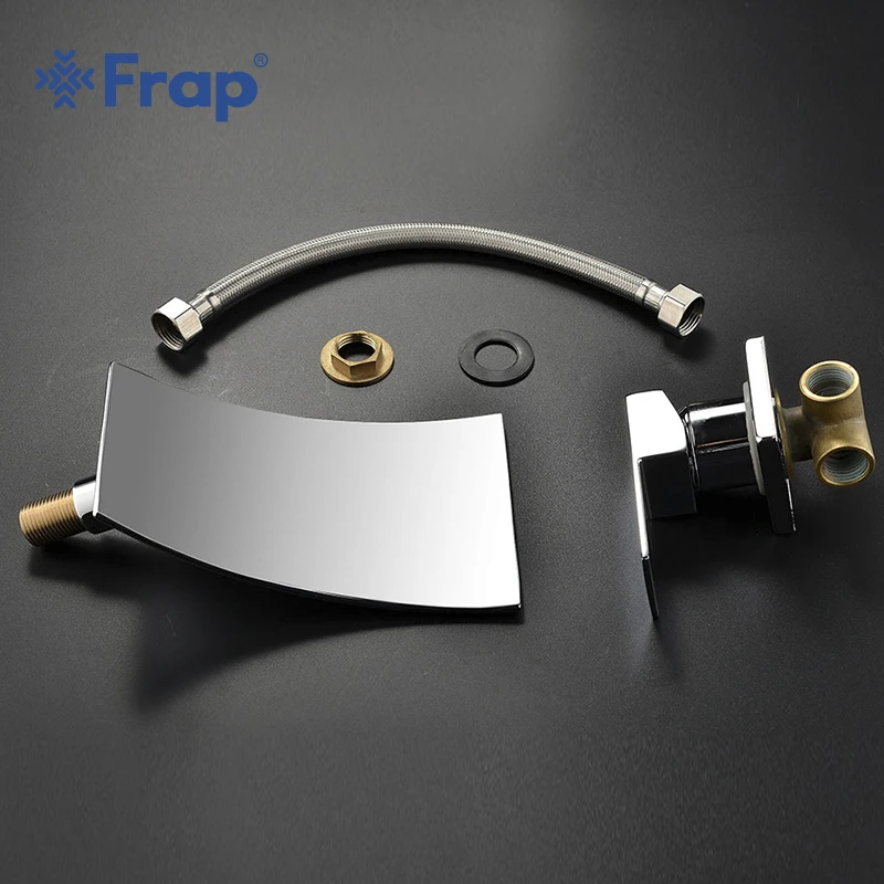 Хромированный смеситель для раковины FRAP FLD1005 настенный кран ванной комнаты с