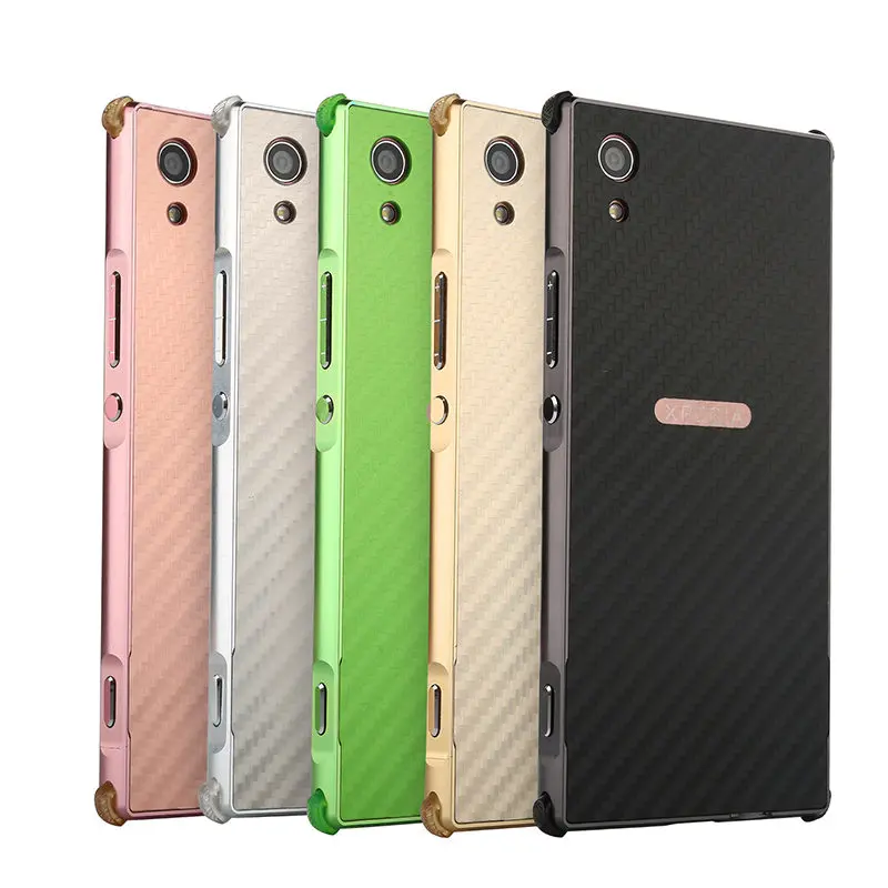 Противоударный чехол для Sony XA1 Plus XA1Plus алюминиевая металлическая рама с жестким