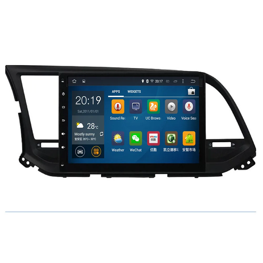 Автомобильное радио мультимедиа 2 din видео плеер навигация GPS Android 4G для Hyundai Elantra 6